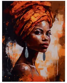 Купить Набор для творчества Алмазная мозаика "Африканка", 30 х 40 см — Фото №1