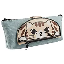 Купить Пенал на молнии «Коты с застёжкой», 20 х 8 см — Фото №1
