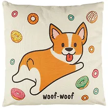 Купить Подушка Корги (текстиль) (43х43) (12-11403-KRG) — Фото №1