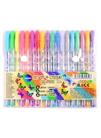 Купить Ручки гелевые Centrum, 18 цветов 1 мм — Фото №1