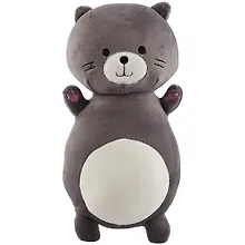 Купить Мягкая игрушка Котик черный на спине (текстиль) (32см) (12-01014-BL-5916-SD) — Фото №1