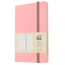 Купить Записная книжка А6- 96л лин. "JOY BOOK. Персиковый пух" 7БЦ, иск.кожа, тонир.форзац, тонир.блок, скругл.углы, сшит.блок, ляссе, резинка, карман на задн.форзаце — Фото №1