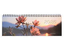 Купить Планинг дат. 2026г. 64л "На закате" настольный, гребень, мел.картон, глянц.ламинация, офсет — Фото №1