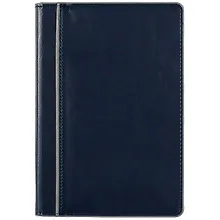 Купить Ежедневник недат. А5 160л "Сариф" синий, кожзам, тв.переплет, карман для моб.тлф, тонир.блок, ляссе — Фото №1