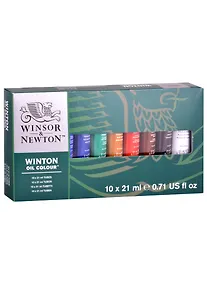 Купить Краски масляные "Winton" 10 цв, 21мл туба, к/к, Winsor&Newton — Фото №1