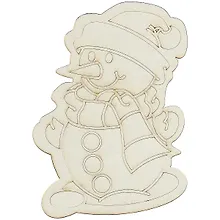 Купить Трафарет с магнитом Снеговик (148х210) (MG-002) (3+) (Песочный мир) — Фото №1