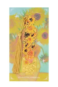 Купить Закладка для книг «Винсент Ван Гог. Подсолнухи» (металл) (11,3х2,8см) — Фото №1