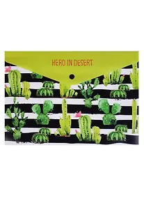 Купить Папка-конверт А4 на кнопке "Hero in desert" — Фото №1