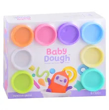 Купить Тесто для лепки "BabyDough". Набор 8 цветов (нежные цвета) — Фото №1
