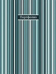 Купить Портфолио универсальное «Фактура полосы» А4, пластик, 40 файлов, на кольцах, Феникс+ — Фото №1