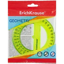 Купить Транспортир 12см 360гр, желт., подвес, ERICH KRAUSE — Фото №1