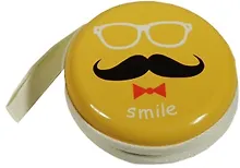 Купить Монетница на молнии Усы (металл), d=7см, h=3см — Фото №1