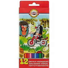 Купить Карандаши цветные Koh-I-Noor, "Крот", 12 цветов — Фото №1