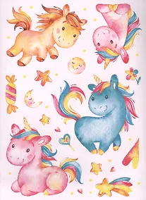 Купить Декоративные наклейки "Единорожки" — Фото №1