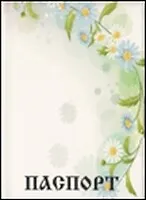 Купить Обложка на паспорт с ромашками (RU0000031) — Фото №1