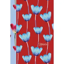 Купить Книга для записей Эксмо А5 (132х186), 80л. "Listoff. Голубые тюльпаны 7БЦ с поролоном — Фото №1