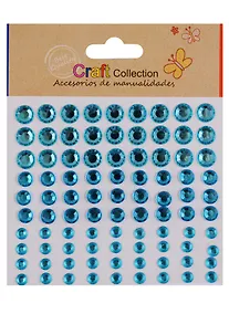 Купить Стразы кристаллы микс размеров голубые — Фото №1