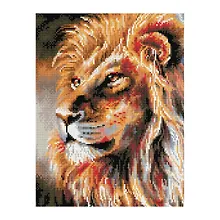 Купить Алмазная мозаика Три Совы "Царь зверей", 30 х 40 см, холст на деревянном подрамнике — Фото №1