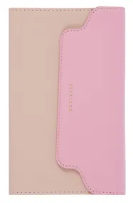 Купить Ежедневник недат. А6+ 120л "Плезир" беж. и розовый, кожзам, тв.переплет, тисн.фольгой, закругл.углы, офсет, справ.мат-лы, ляссе, инд.уп — Фото №1