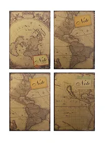 Купить Книга для записей А4 100л "Старинные карты", ассорти, Haich — Фото №1