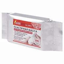 Купить Паста (масса) для моделирования и лепки "Остров сокровищ", отвердевающая, 200 г, белая — Фото №1