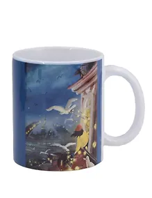 Купить Кружка СПб Ноксо Наедине с Петербургом Чайки и гирлянды (керамика) (330мл) (К2025-129) — Фото №1