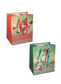 Купить Пакет подарочный бумажный "Снеговик" А4 — Фото №1