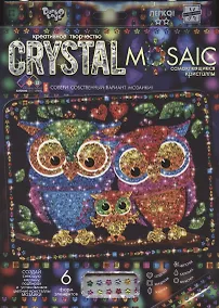 Купить Набор для творчества ДАНКО-ТОЙС Crystal Mosaic Совы — Фото №1