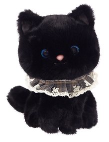 Купить Мягкая игрушка Котик с воротником (черный) (23см) (12-81223-202604_09) — Фото №1