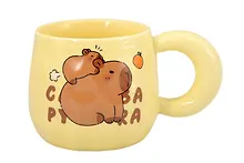Купить Кружка Капибара с малышом (керамика) (400мл) (12-B3-6641-202510-STB-08) — Фото №1