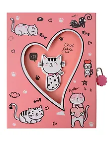 Купить Записная книжка "Котики" на замочке, ассорти — Фото №1