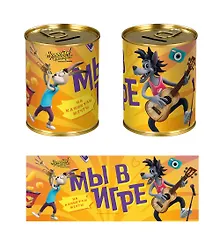 Купить Союзмультфильм Копилка Бочка Ну Погоди! (металл) (8х10) — Фото №1