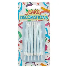 Купить Набор свечей для торта Спираль (голубые) (6шт) (8см) (HF6769) — Фото №1