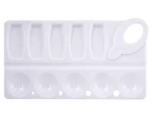 Купить Палитра для смешивания красок, прямоугольная, 10 ячеек, Пифагор — Фото №1