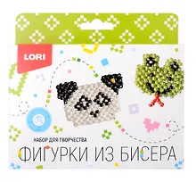 Купить Фигурки из бисера. "Панда, лягушонок". Набор для творчества — Фото №1