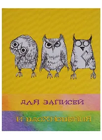 Купить Книга для записей А5 96 листов "Paper Art. Три совы" (творческая) — Фото №1