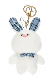 Купить Брелок Зайка с бантиком (плюш) (10см) (12-0644-E10) — Фото №1