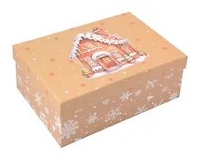 Купить Коробка подарочная "Пряничный домик" 23*16*9,5, НГ, картон — Фото №1