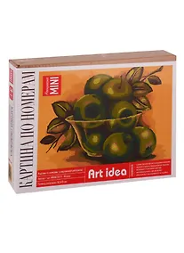 Купить Картина по номерам, Яблоки (холст на картоне, 16,5х13 см.) (коробка) (ФР-00001155) — Фото №1