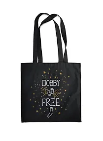 Купить Сумка-шоппер Добби свободен! (черная, 38х43 см) — Фото №1