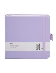 Купить Скетчбук 12*12 80л "Yoi" сиреневый, 140г/м2, слоновая кость, тв.обл., Yoi — Фото №1