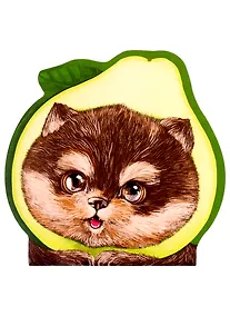 Купить Блокнот 120*117 30л "АВОКАДОПЕС" фигурная вырубка, карт.обл., скоба — Фото №1