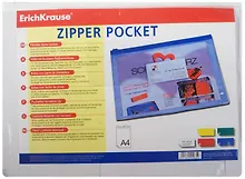 Купить Папка на молнии А4 прозрачная, Erich Krause — Фото №1