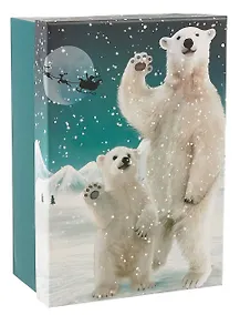 Купить Коробка подарочная "Мишки" НГ, 21*14*8.5, картон — Фото №1