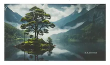 Купить Планинг недатированный 64 листа, "Остров туманов", карманный, покрытие Soft Touch — Фото №1