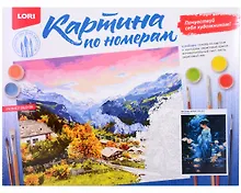 Купить Картина по номерам на картоне "Цветение лотоса", 28,5 х 38 см — Фото №1