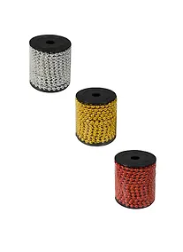 Купить Ленты с бусинами на бобине (6113-2) (3м) (1шт) (в ассорт.) (в короб. 24шт) — Фото №1