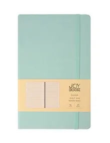 Купить Книга для записей А5 96л лин. "Joy Book. Сахарный лед" иск.кожа, тонир.блок, скругл.углы, ляссе, резинка, карман на задн.форзаце — Фото №1