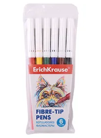 Купить Фломастеры Erich Krause, Easy Washable, 6 цветов — Фото №1