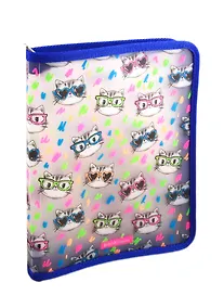 Купить Папка для тетрадей А5 "Neon cats" молния с трех сторон, пластик, Erich Krause — Фото №1